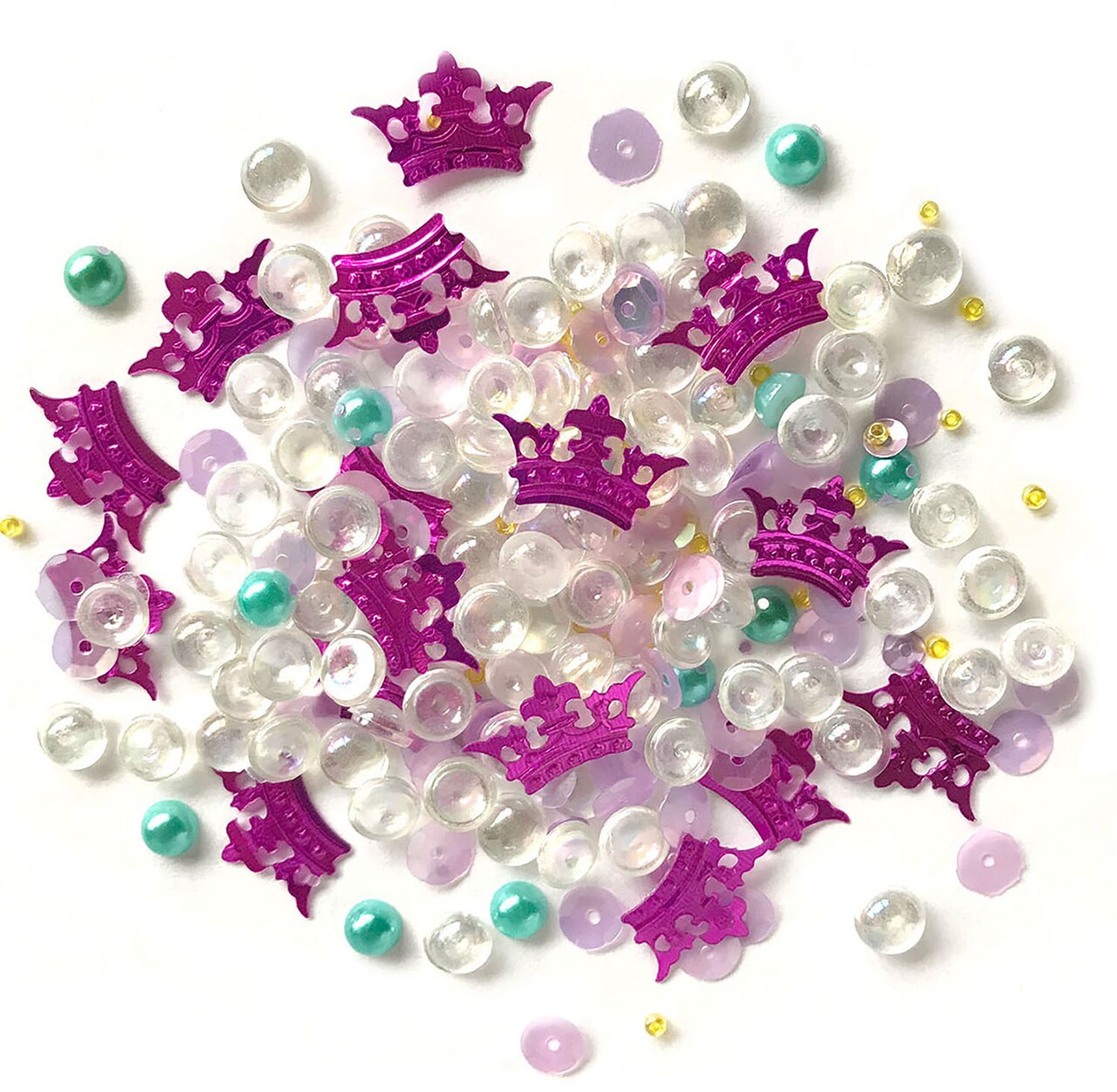 Buttons Galore Sparkletz DIY Craft Embellishments 30 Grams - 3 Packs of Princess Dreams